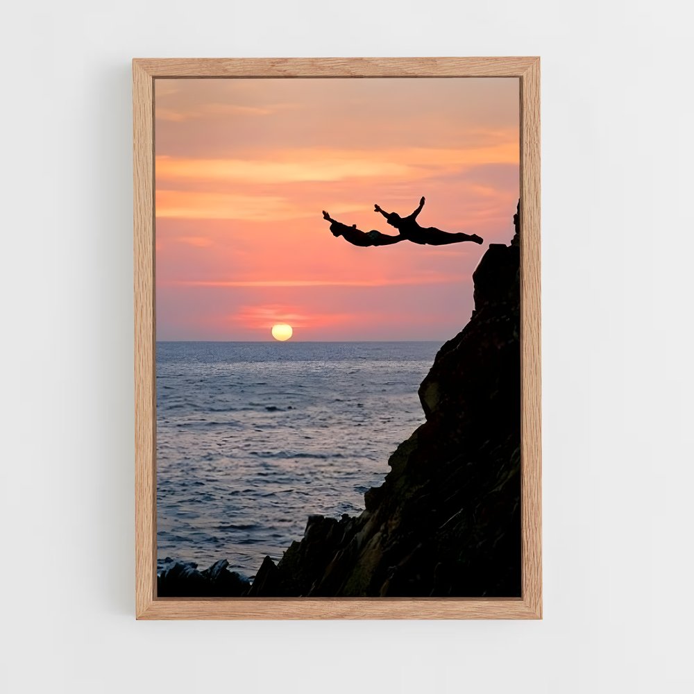 Poster quebrada acapulco – affiche Plongeon de falaise (vue 4)